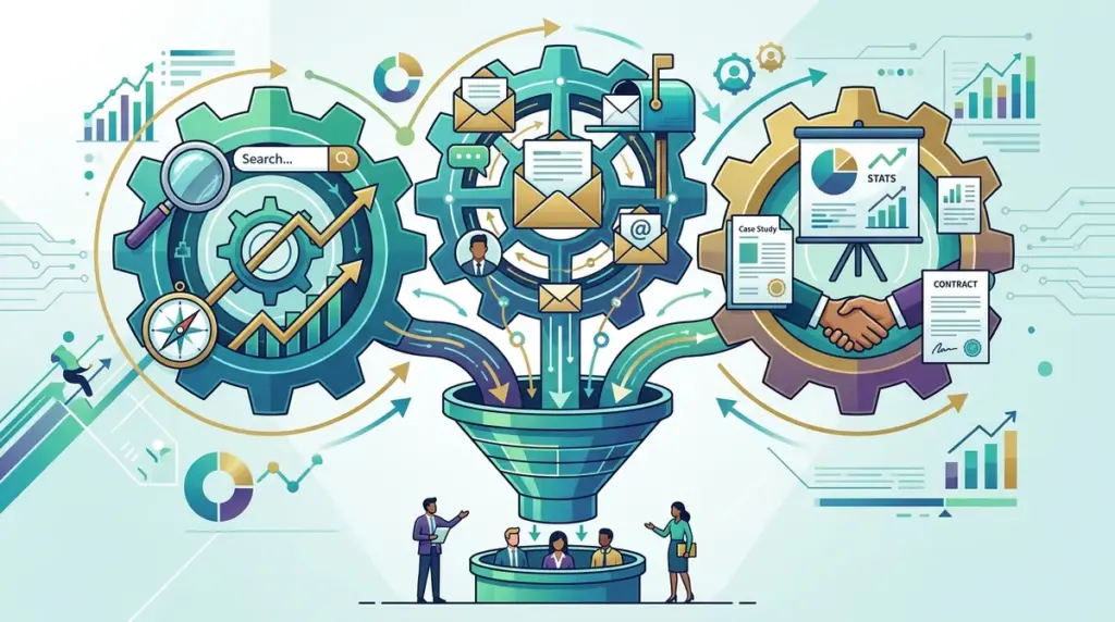 B2B Marketing Funnels: How SEO, Email, and Sales Content Work Together