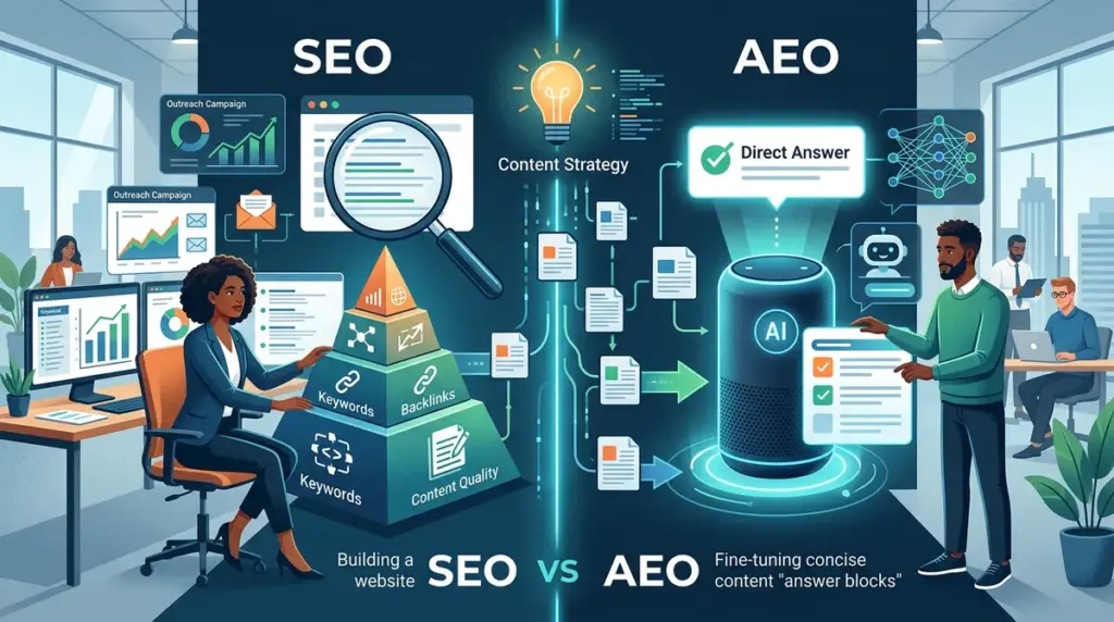 What Is AEO and How Is It Different From SEO?